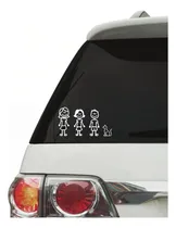 Comprar Calcos Para Autos Familia Mamá Hijo Hija Gato Vinilo 30 Cm