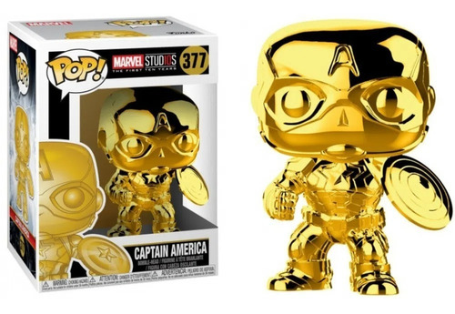 Funko Pop! Marvel Studios Cap America # 377 Golden Replay