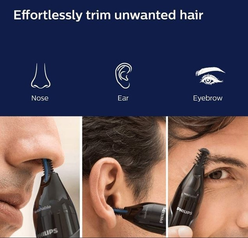 Imagem 2 de 4 de Nosetrimmer Aparador De Nariz Orelha E Sombrancelhas Philips