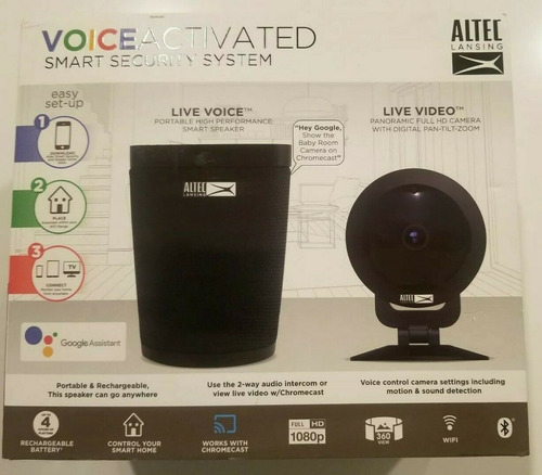Bocina Y Camara Full Hd Altec Lansing Wifi Google Assistant