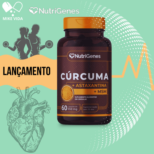 Kit Cúrcuma + Msm + Astaxantina Com 3 Unidades Nutrigenes