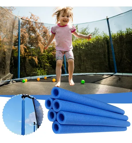 Set De 12 Protectores De Espuma Para Postes Y Muelles De Trampolín – Fundas Impermeables Y Antigolpes