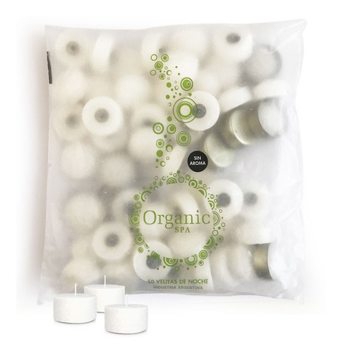 Velitas De Noche X50u. Sin Aroma Organic Spa