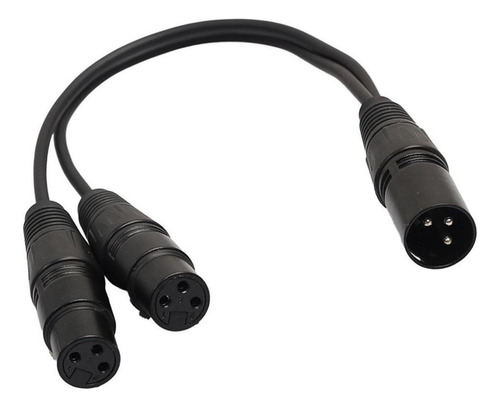 D Xlr Mic Conector Sonido Divisor A 2 Adaptador 1ft