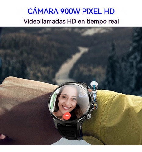 2025 Smartwatch Videollamada Nfc Reloj Inteligente Con Cámara Smart Watch Hombre Gps 8+128gb