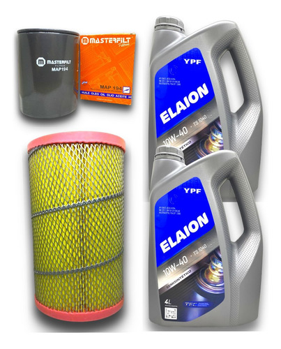 Kit 8l Elaion 10w40 Y Filtros Fiat Ducato Peugeot Boxer 2.8 