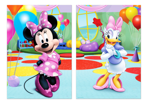 Mimi Minnie Mouse Rosa Fiesta Photo Banner Decoración Min0m1