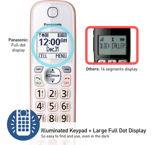 Teléfono Inalámbrico Panasonic Kx-tgd862g Con Bluetooth Rose