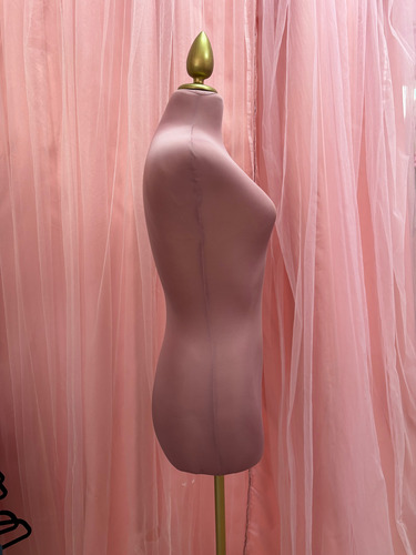 Maniquí De Dama Alta Costura Rosa Palo Bc Talla Ch-med Rosa Palo