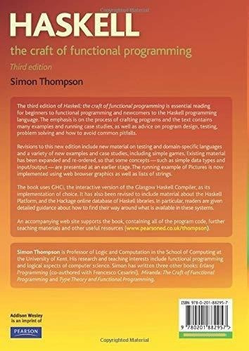 Haskell The Craft Of Functional Programming..., De Thompson, Si. Editorial Addison-wesley Professional En Inglés