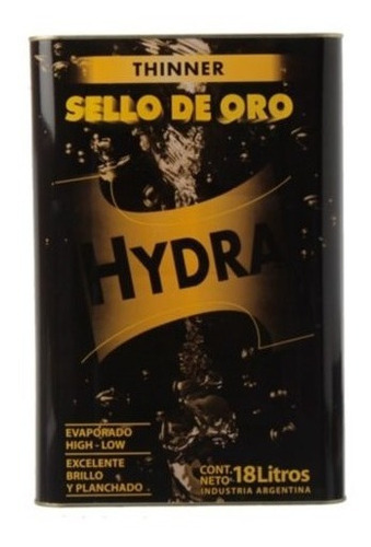 Thinner Hydra Sello De Oro X 18 L