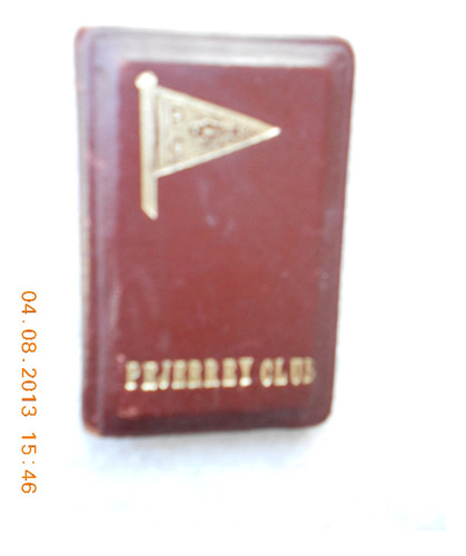 Carnet Antiguo Sin Valor Legal Del Pejerrey Club. Año 1951