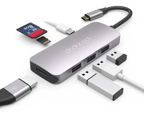 Adaptador Hub Usb C Hdmi Para Galaxy Book Tab S6 S5e S4 Dex