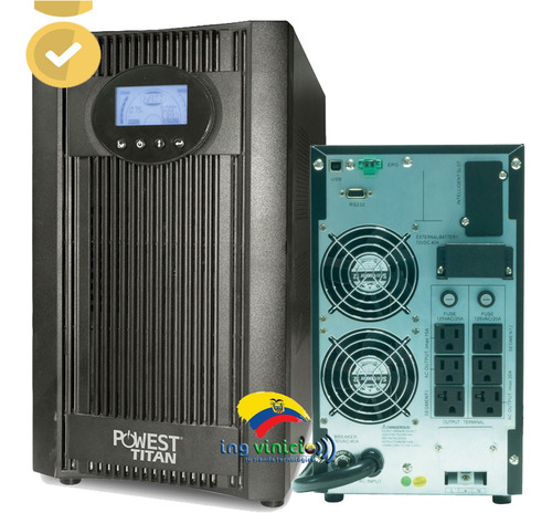 Ups On-line Powest 3kva 3000va 2700w 120v 6 Tomas Lcd Torre