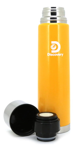 Termo Discovery 1 Litro Acero Inox Frio Calor Mate Agua Amarillo