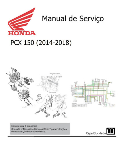 Imagem 1 de 1 de Manual De Serviço - Honda Pcx 150 (2014-2018)