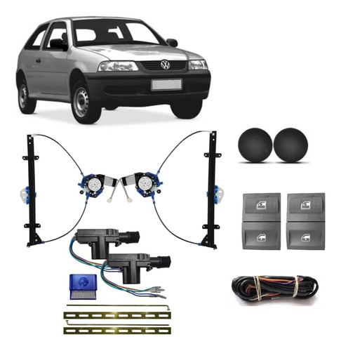 Kit Vidro Gol G3 2 Portas Simples 2000 A 2005 + Trava 