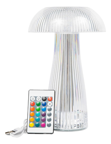 Lámpara De Hongos Multicolor (inalámbrica | Led | Control Tá