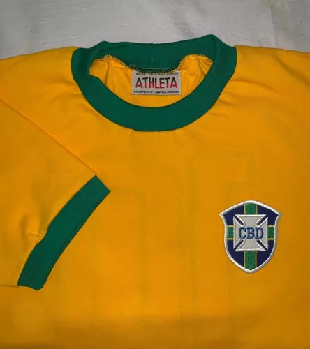 Camiseta Seleção Brasileira 1970 Retro Original Athleta + Au