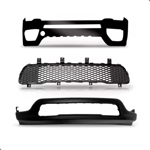 Kit Parachoque Para Jeep Compass 2017 A 2021 Com Spoiler