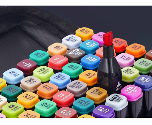 Latas Coloridas De 60 Cores Com Ponta Dupla