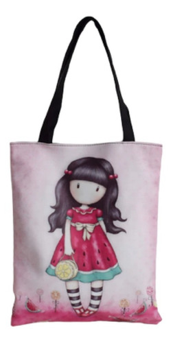 Bolsa Tote Shopper Muñeca Gorjuss Con Cierre Diseños 