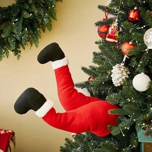 Yo Adornos Para Árbol De Navidad Con Patas De Elfo De Papá