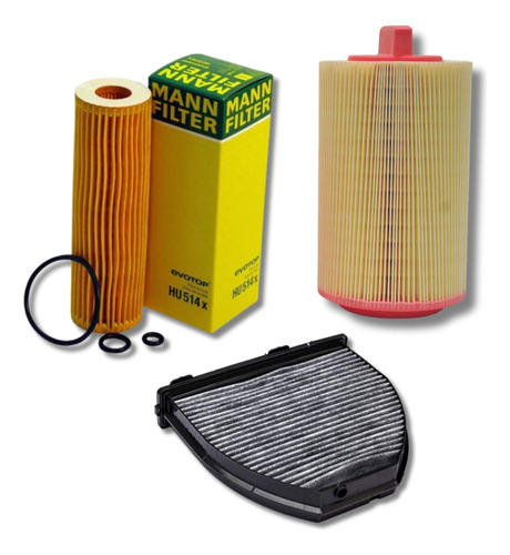 Kit Filtros Mercedes Benz C200 Kompressor Om271 W204