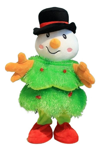 Nueva Muñeca De Muñeco De Nieve De Alce Con Música De Ba [u]