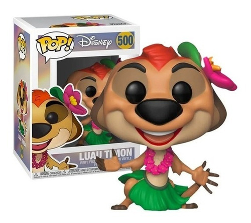 Boneco Funko Pop Timão Luau Timon 500 Disney Original