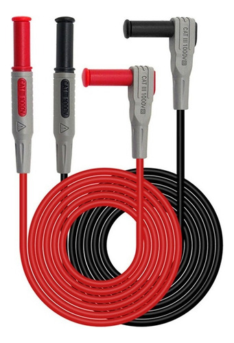Cable De Prueba Multímetro Eléctrico Con Pinzas Cocodrilo