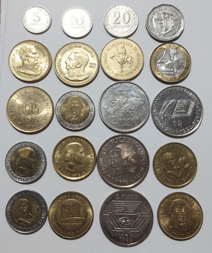 Lote #20 Monedas Conmemorativas Argentinas 