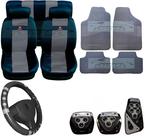 Imagem 1 de 7 de Citroen C3 Capa Banco Carro Tapete Capa Volante Pedaleira