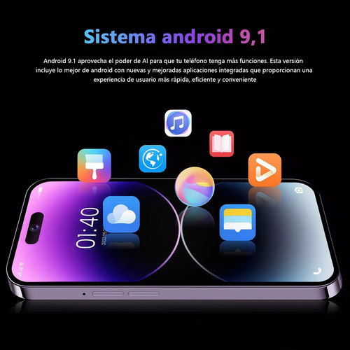 Teléfonos Inteligentes Android Baratos I15 Pro Max 6.53 En Ram2gb Y Rom16gb
