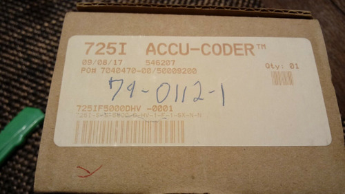 New Accu-coder 725i 725i-s-s-5000-d-hv-1-f-1-sx-n-n 725 Bbz