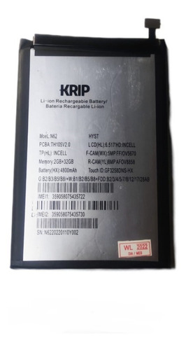 Bateria Pila Krip K58 N62 30dias Garantia
