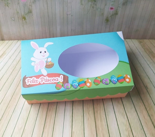 Imagem 6 de 6 de 20 Caixas Para Chocolates/trufas/bombons Páscoa Coelhinho