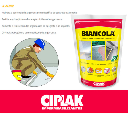 Adesivo Para Argamassa Biancola 1 Kg Ciplak