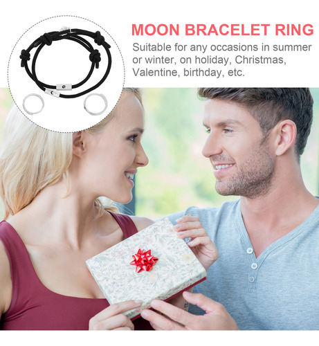 Kit De Pulsera Con Forma De Sol Y Luna Simple, 4 Unidades