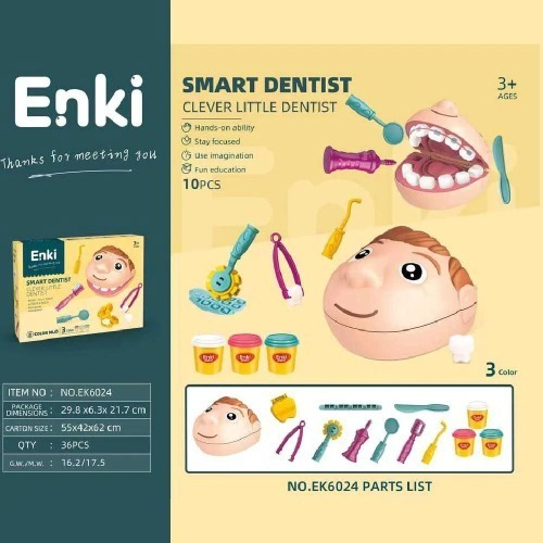 Juego Pequeño Dentista Plastilina, Accesorios Envio Gratis