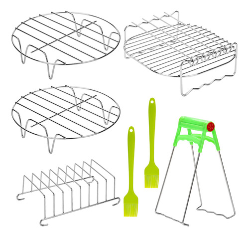 Elsjoy Juego De 7 Accesorios Para Freidora De Aire Con Sopor