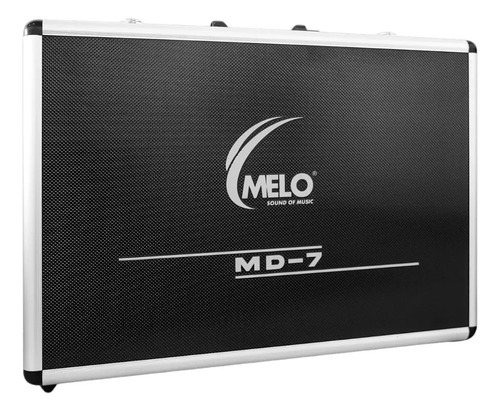 Kit De 7 Micrófonos Para Batería Melo Md-7 Color Negro