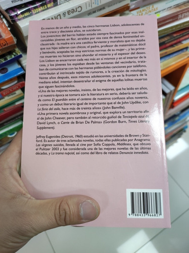 Libro Las Vírgenes Suicidas - Jeffrey Eugenides