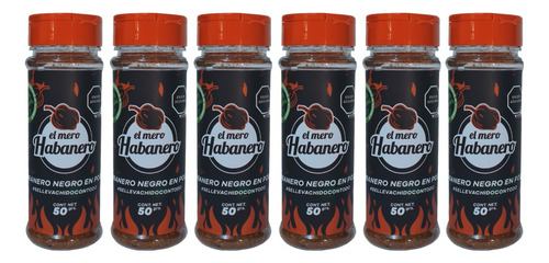 6piezas De Habanero Chocolate En Polvo, El Mero Habanero