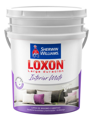 Pinturas Sherwin Williams Loxon Ld Interior Mate Bco 20 Lts