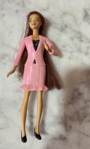 Muñeca Barbie Mini Coleccionables De Mcdonald´s Rosa