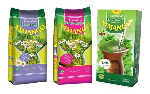 Erva Mate Chimarrão Ximango Composto De Chás C/ Açucar 500g