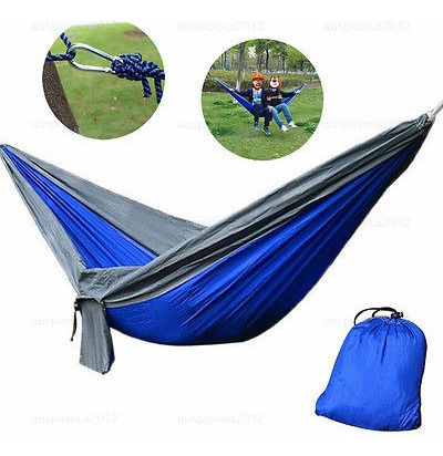 Doble Hamaca Árbol 2 Personas Persona Patio Cama Columpio Po