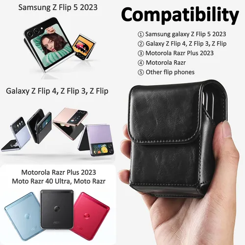 Funda Para Telefono Samsung Galaxy Z Flip 5/4/3, Cinturon...