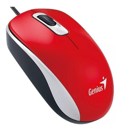 Imagen 1 de 3 de Mouse Genius DX-110 USB rojo pasión